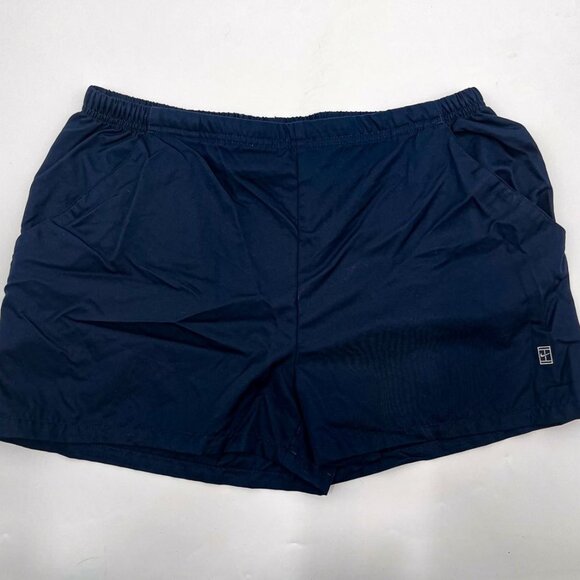 Vintage Nike Andre Agassi 1990 Challenge Court Tennis Shorts 7" Nylon Navy Blue - Picture 1 of 5